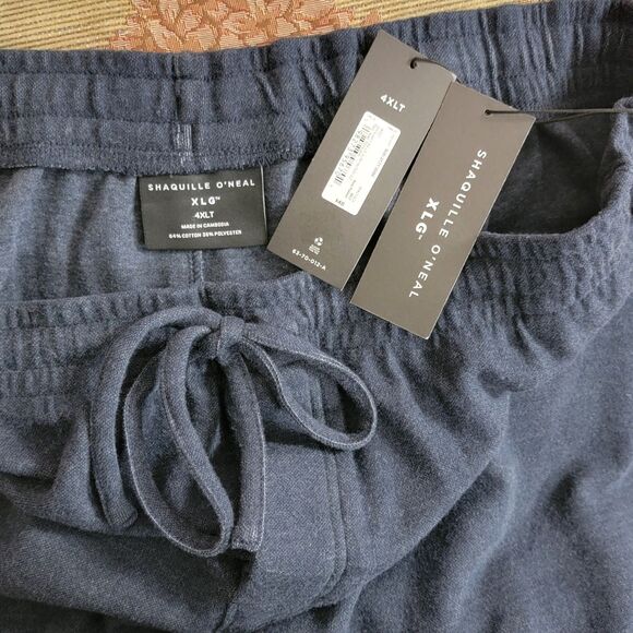 Shaquille O'Neal Sweatpants Mens 4XLT Big and Tall XLG Blue Athletic Lounge - Picture 12 of 15